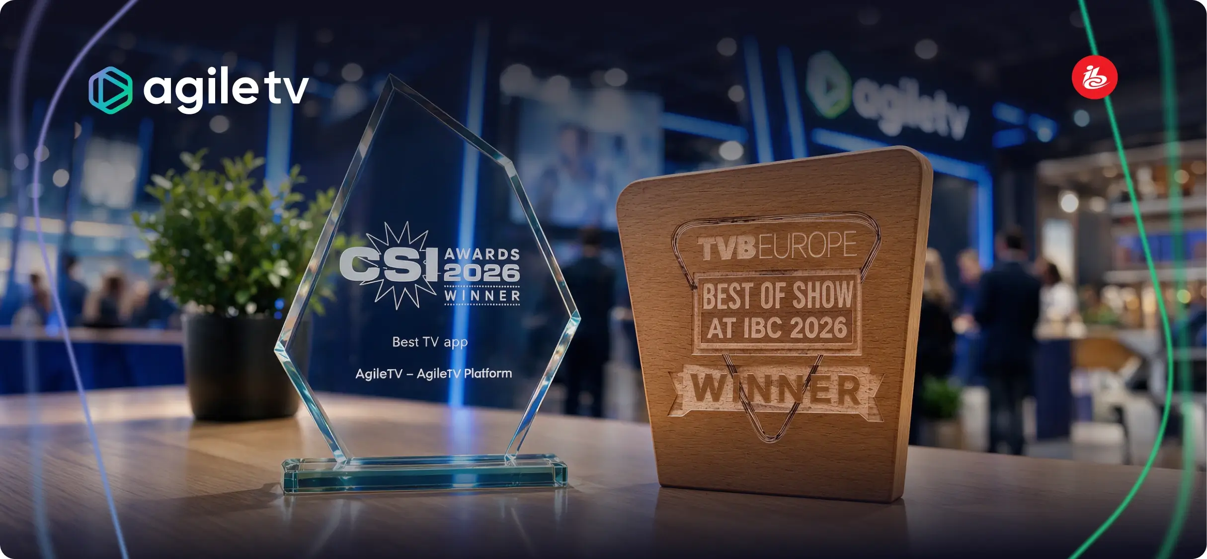 AgileTV wraps up IBC 2026 with two industry awards